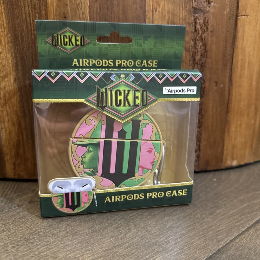 Universal Studios Movie Wicked Airpods Pro Case Elphaba & Glinda New In Box